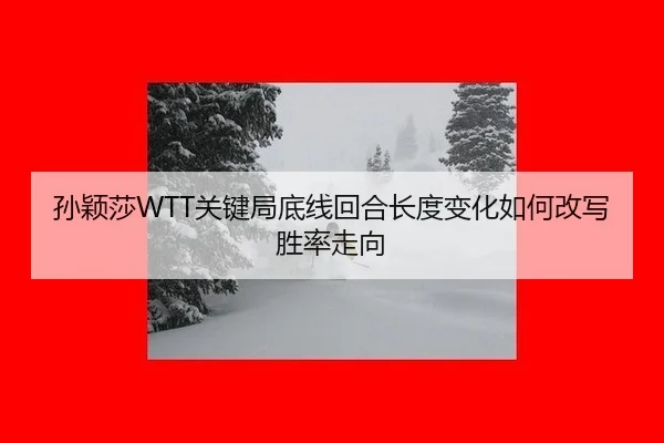 孙颖莎WTT关键局底线回合长度变化如何改写胜率走向